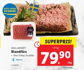 Lidl Blandfärs erbjuda
