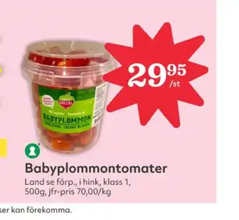 Hemköp Daily greens plommontomater erbjuda