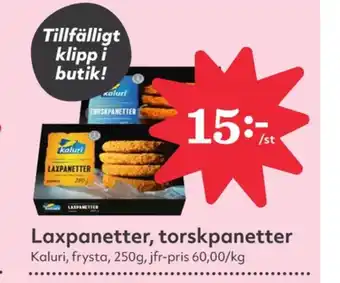 Hemköp Kaluri laxpanetter erbjuda