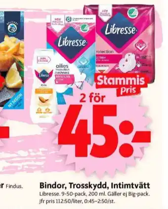 ICA Supermarket Libresse bindor erbjuda