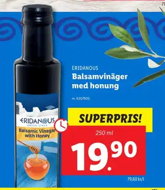 Lidl Eridanous balsamvinäger erbjuda