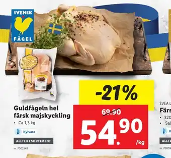 Lidl Guldfågeln kyckling erbjuda