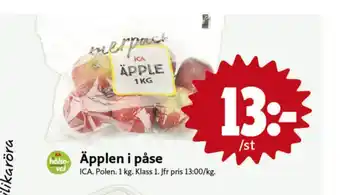 ICA Nära Ica äpplen erbjuda
