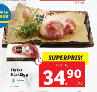 Lidl Svea lantkött fläsklägg erbjuda