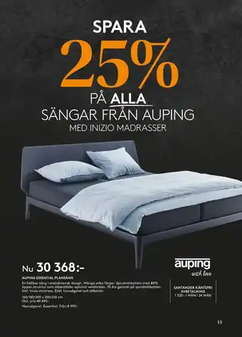 Seng Auping sängar erbjuda