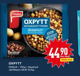 Willys Findus oxpytt erbjuda