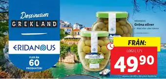 Lidl Eridanous oliver erbjuda