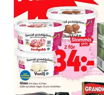 ICA Supermarket Sia gräddglass erbjuda