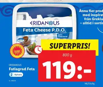 Lidl Eridanous fetaost erbjuda
