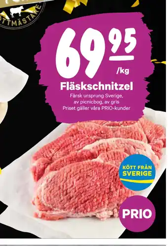 City Gross Fläskschnitzel erbjuda