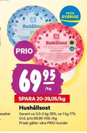 City Gross Hushållsost erbjuda