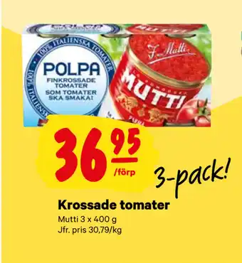 Krossade tomater
