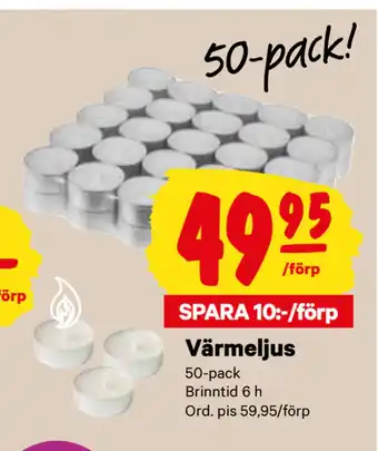 City Gross Värmeljus erbjuda