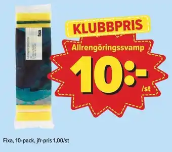 Östenssons Allrengöringssvamp Fixa erbjuda