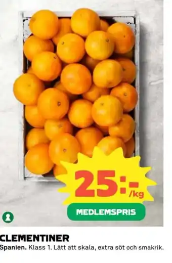 Coop CLEMENTINER erbjuda