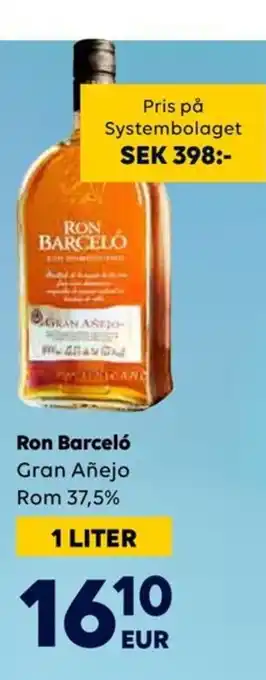 Border Shop Ron Barceló Gran Añejo Rom 37,5% erbjuda
