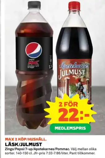 Coop Apotekarnes julmust erbjuda