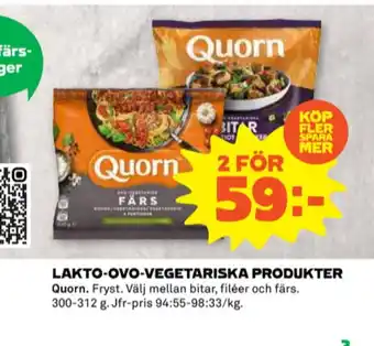 Coop Quorn vegofärs erbjuda