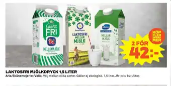 Coop Valio mellanmjölk erbjuda