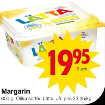 Matöppet Lätta lättmargarin erbjuda