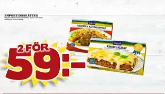 Matdax Dafgårds färdigrätter erbjuda