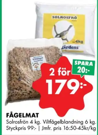 ÖoB Sjöbogården solrosfrön erbjuda