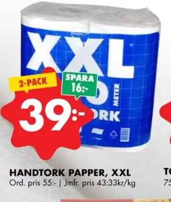 ÖoB Xxl hushållspapper erbjuda