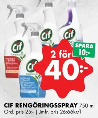 ÖoB Cif rengöringsmedel erbjuda
