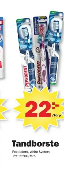 Pekås Pepsodent tandborste erbjuda