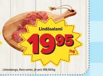 Östenssons Lönneberga salami erbjuda