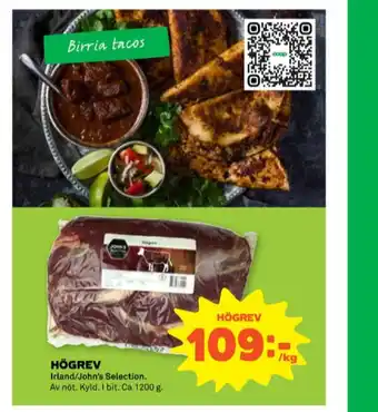 Stora Coop Johns selection högrev erbjuda