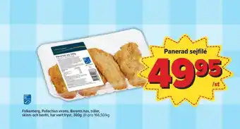 Östenssons Falkenberg seafood sejfiléer panerad erbjuda