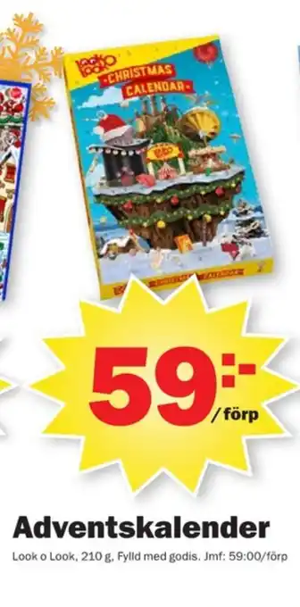 Pekås Look o look adventskalender erbjuda