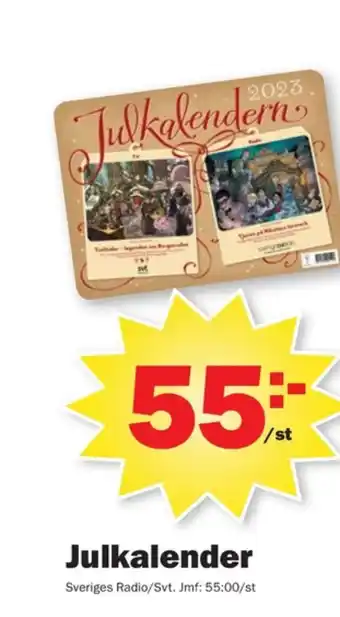 Pekås Svt adventskalender erbjuda