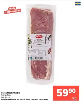 Coop Extra Scan fläskytterfilé erbjuda