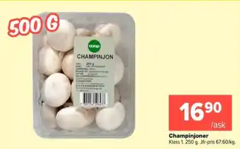 Coop Extra Coop champinjoner erbjuda