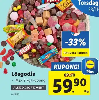 Lidl Lösgodis erbjuda