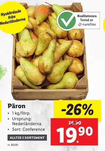 Lidl Päron erbjuda