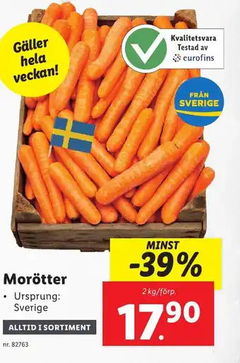 Lidl Morötter erbjuda