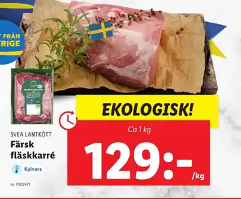 Lidl SVEA LANTKÖTT Färsk fläskkarré erbjuda