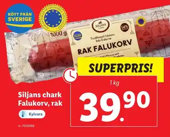 Lidl Siljans chark Falukorv, rak erbjuda