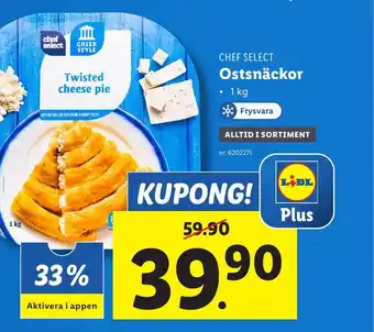 Lidl CHEF SELECT Ostsnäckor erbjuda