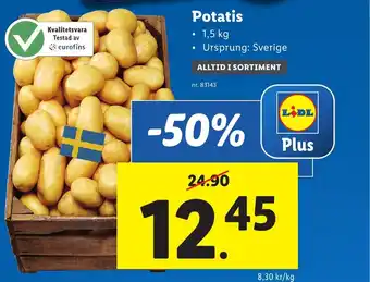 Lidl Potatis erbjuda