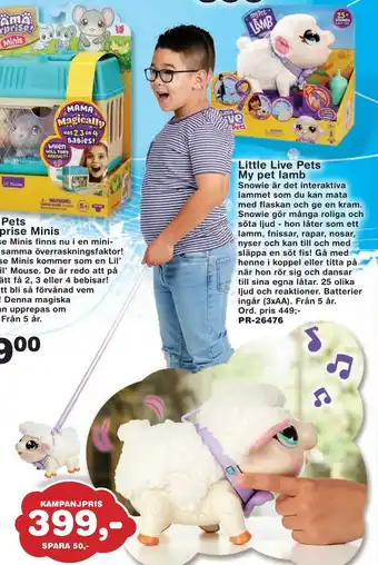 Lekextra Little live pets my pet lamb erbjuda