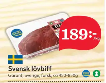 Hemköp Svensk lövbiff erbjuda