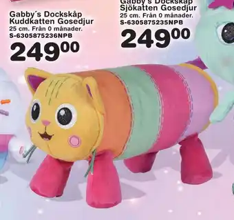 Lekextra Gabby's dockskåp kuddkatten gosedjur erbjuda