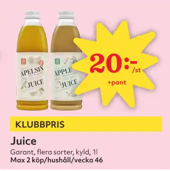 Hemköp Juice erbjuda