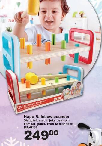 Lekextra Hape rainbow pounder erbjuda