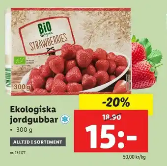 Lidl Ekologiska jordgubbar erbjuda