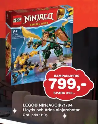 Lekextra Lego ninjago 71794 erbjuda